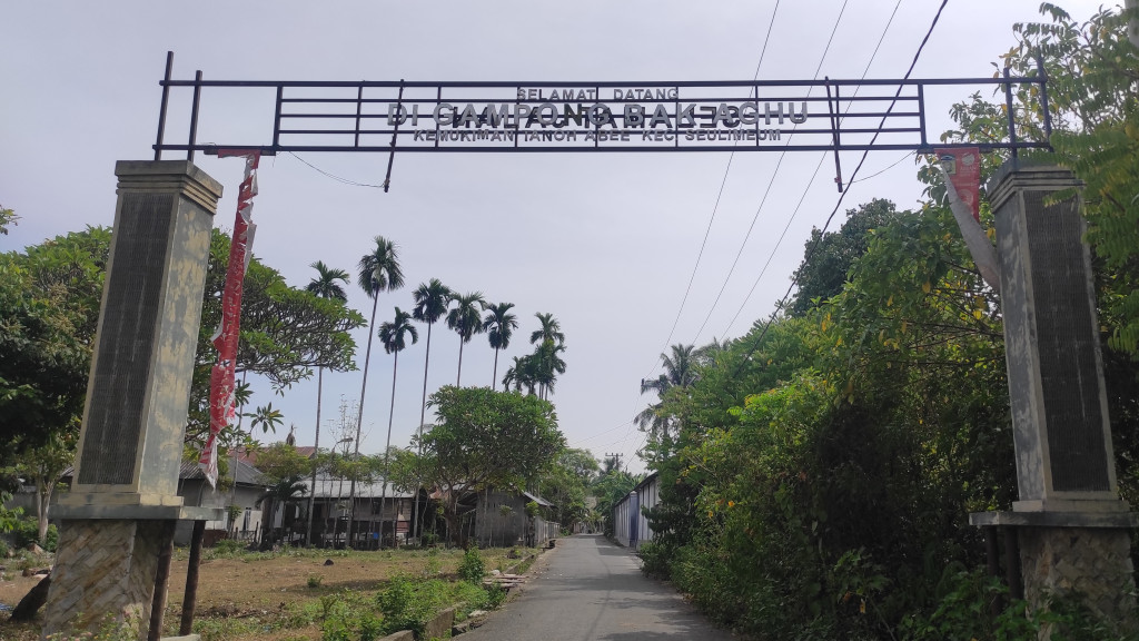 Tugu Selamat Datang Gampong Bak Aghu